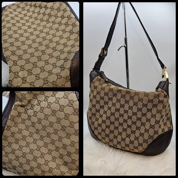 Gucci Monogram Canvas Hobo Bag - Picture 16 of 17